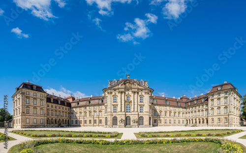 Panoramaaufnahme Schloss Weißenstein in der bayerischen Gemeinde, Pommersfelden