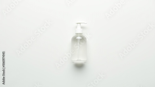 Minimalist pump dispenser in a sleek white design, ideal for lotion or soap. Everyday things for personal care.