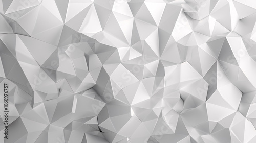 Gray and White Polygon Mosaic Background: Business and Corporate Background