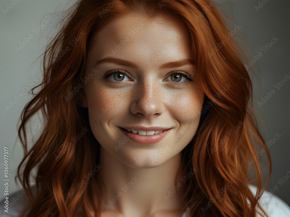 Portrait of beautiful ginger girl Portrait of beautiful ginger girl