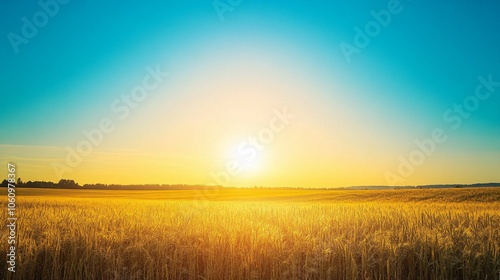 Golden Field at Sunset