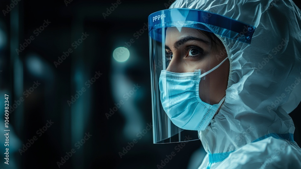 Healthcare Worker in PPE During Medical Emergency Healthcare Worker in PPE During Medical Emergency