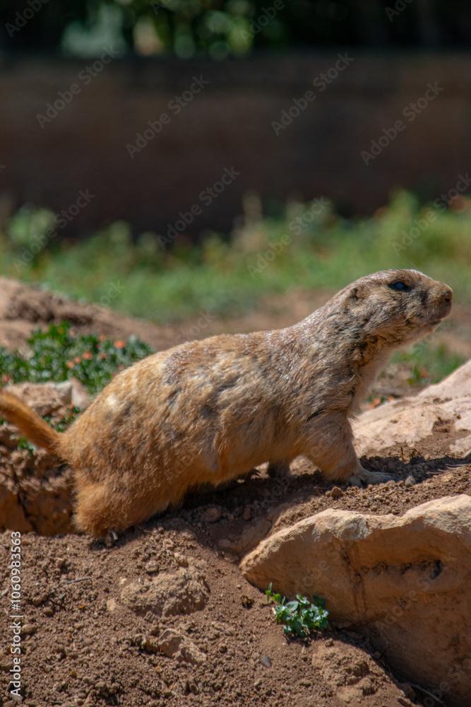 Fototapeta premium prairie dog on the ground