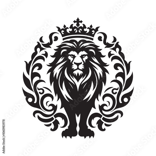 Gothic Lion Royalty Silhouette Vectors | Majestic Designs for Gothic Art