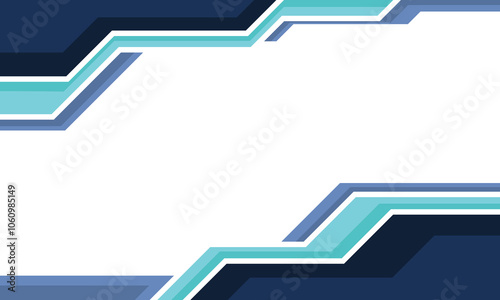 Futuristic technology geometric shape border blank background