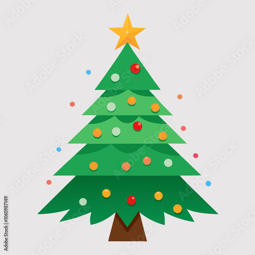 christmas tree illustration