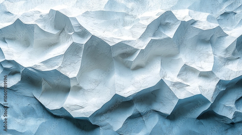 Abstract icy surface with intricate textures and shades of blue and white. Abstract icy surface with intricate textures and shades of blue and white.