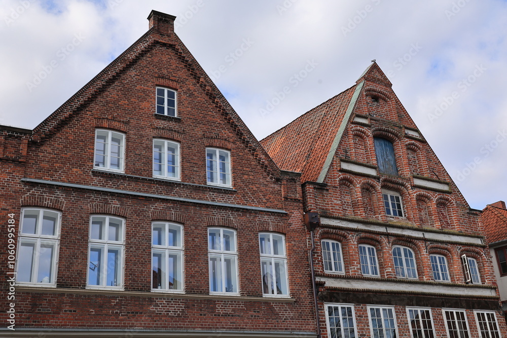 Blick in die Altstadt von Lüneburg in Niedersachsen Blick in die Altstadt von Lüneburg in Niedersachsen