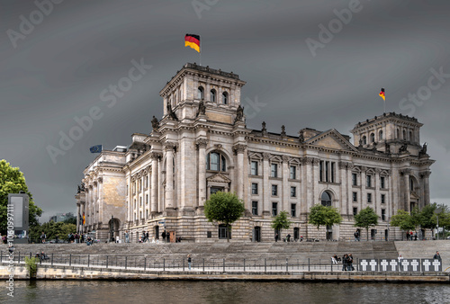 Obraz na płótnie Berliner Reichstagsgebäude, Berlin, Deutschland w salonie