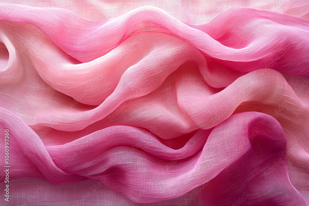 A soft, flowing arrangement of pink and light pink fabric, showcasing delicate waves and a smooth texture. A soft, flowing arrangement of pink and light pink fabric, showcasing delicate waves and a smooth texture.