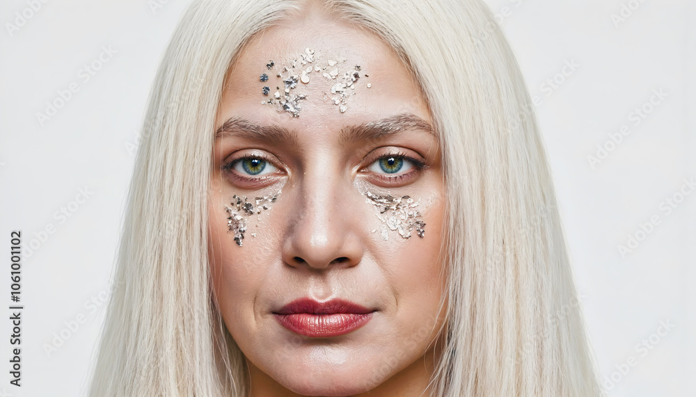 Portrait of beautiful transgender woman, transsexual fashion model, trans people
