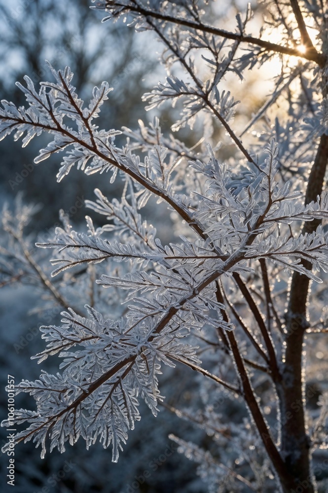 snow covered branches snow covered branches