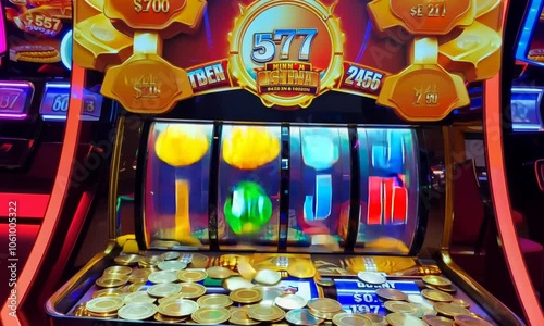 slot machine in casino, casino slot machine