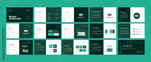 Professional Brand Guidelines Template, Brand Identity Presentation.