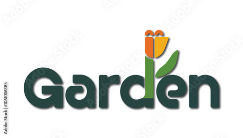 vector design for a garden logo.