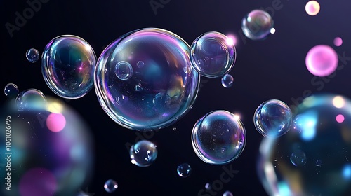 Animated bubble water vector illustrations bringing playful scenes to life image