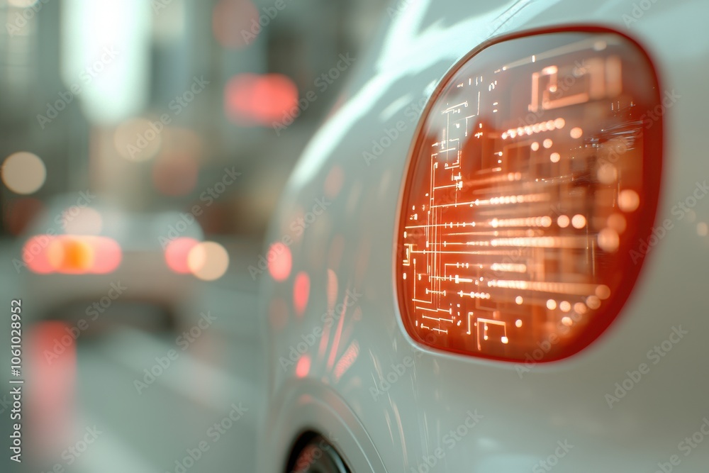 Futuristic Car Design with Dramatic Lighting Effects Futuristic Car Design with Dramatic Lighting Effects