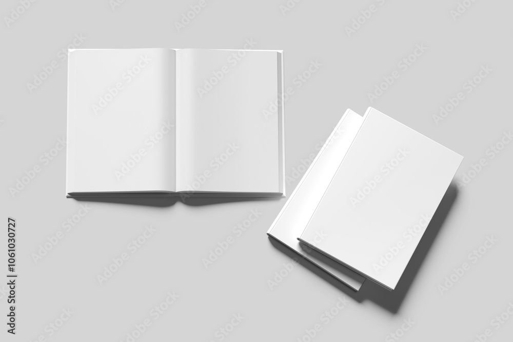 BLANK BOOK COVER WHITE