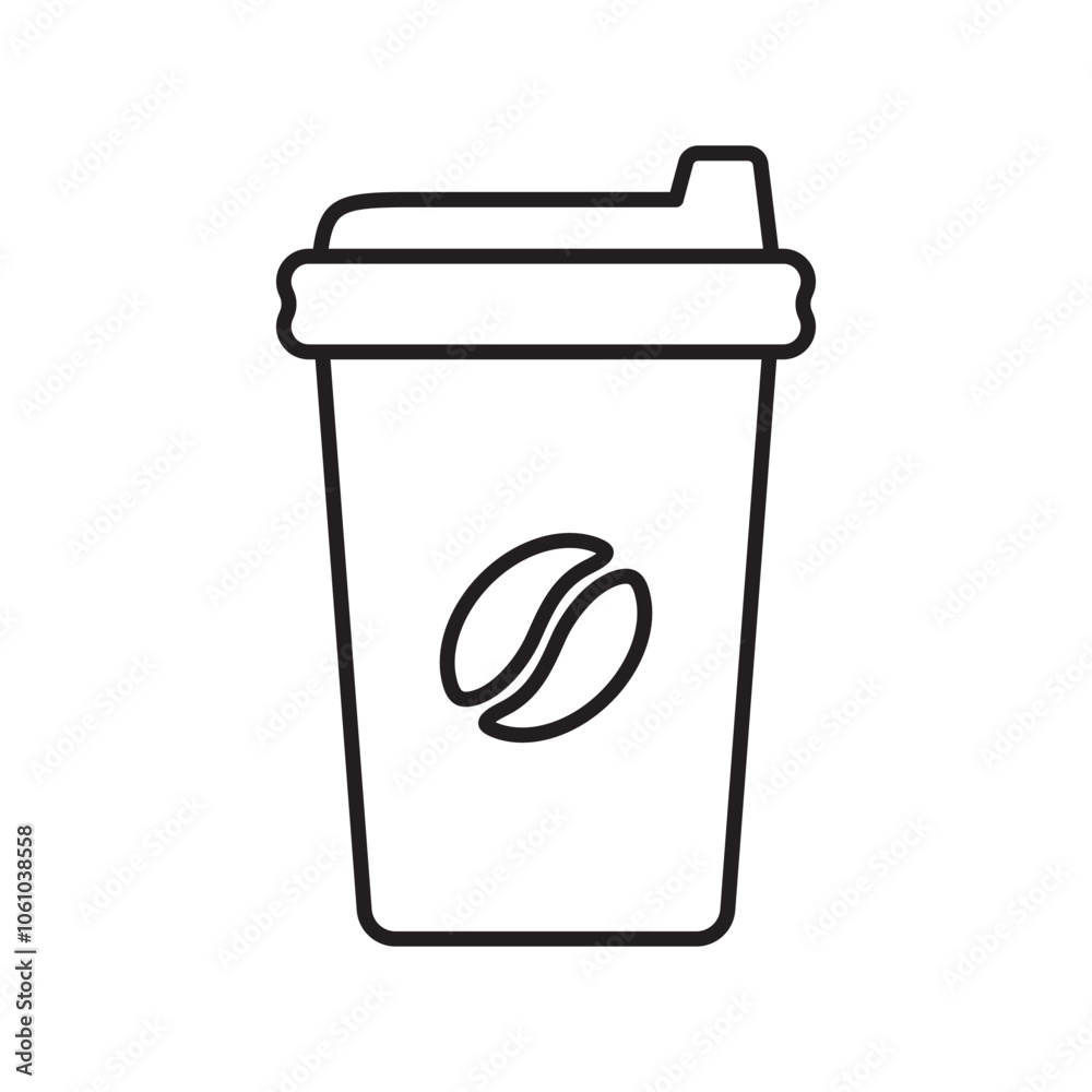 Paper coffee cup icon. Coffee cup icon. Paper coffee cup icon. Coffee cup icon.