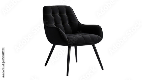 Modern Black Lounge Chair with Stylish Design