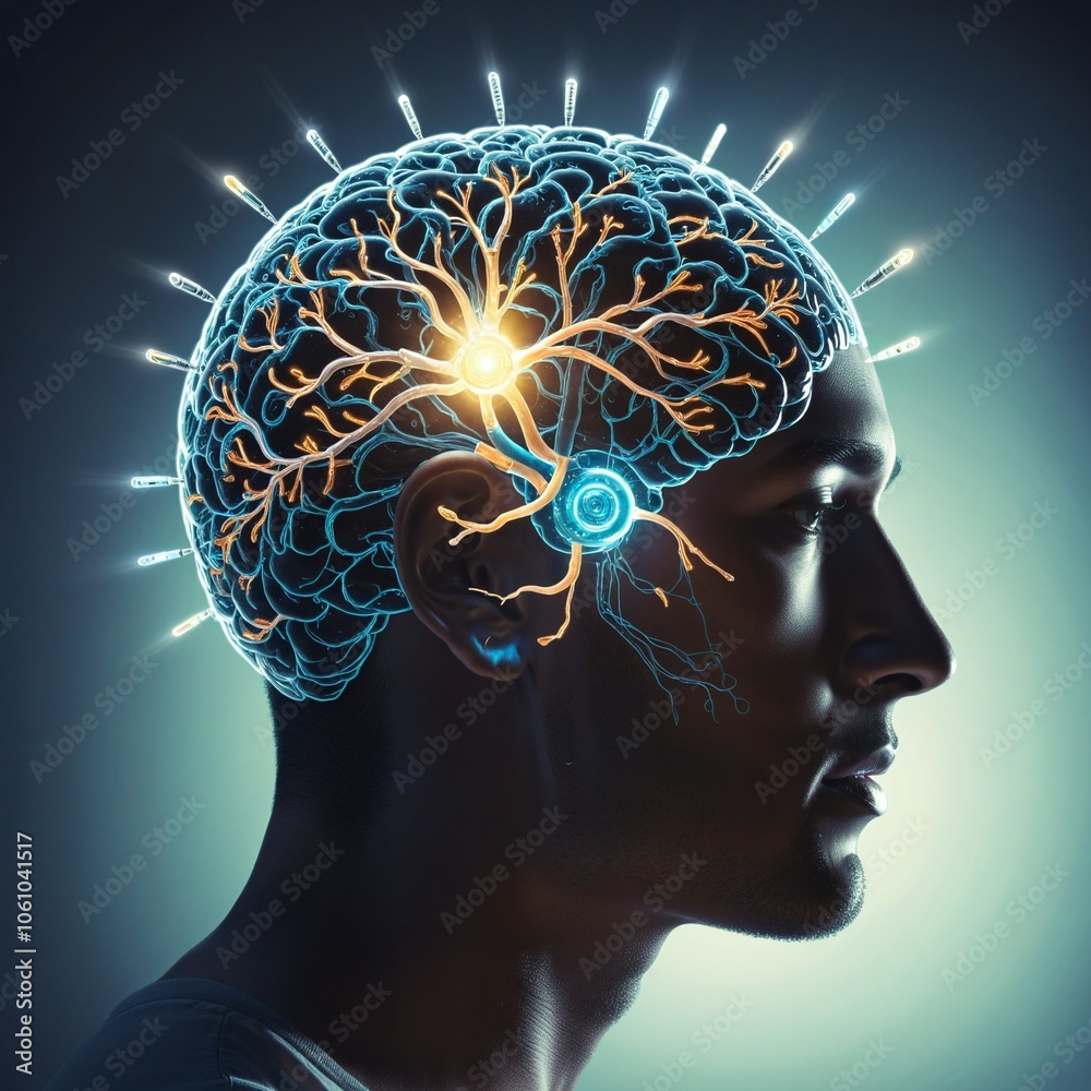 Obraz premium The Power of the Human Mind - Illustration