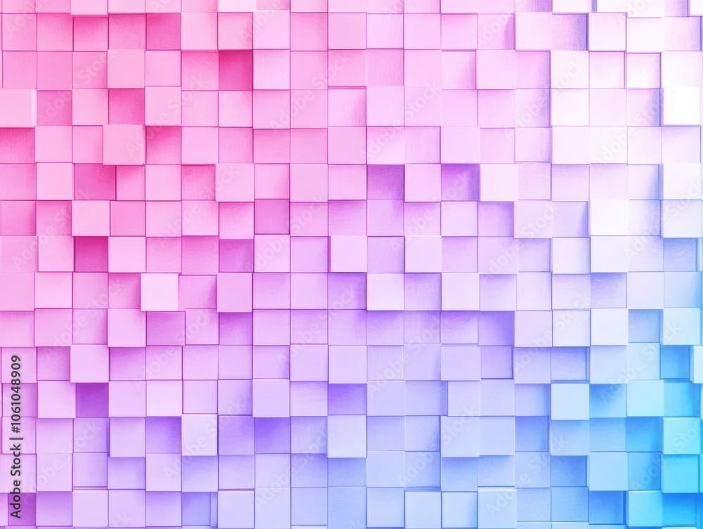 Pixel art wall decoration. Handmade paper craft featuring vibrant spectrum colors. Pixel art wall decoration. Handmade paper craft featuring vibrant spectrum colors.
