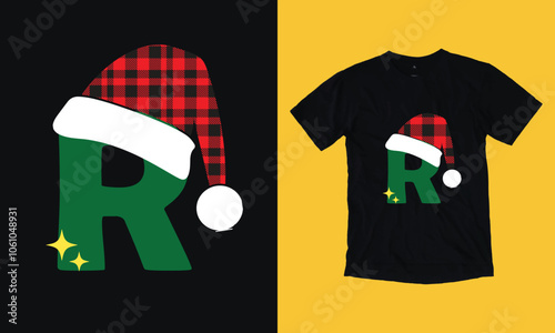 R christmas t shirt design free template , santa clause, wine mas