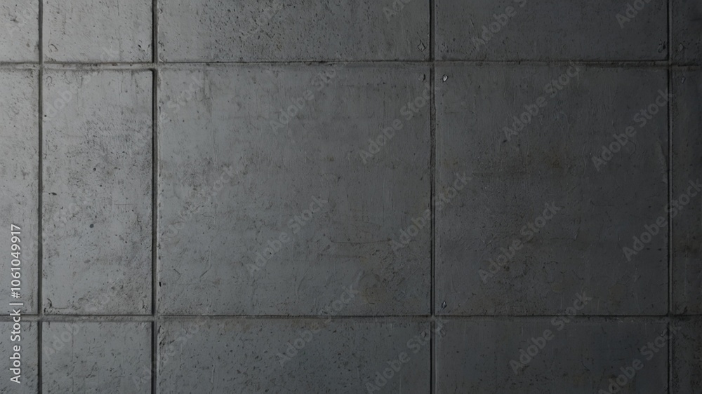 Naklejka premium Grey, textured, concrete wall background with soft, ambient light creating a smooth, blurred effect, adding depth, subtle detail, and muted tones, conveying calmness, simplicity, elegance, and an indu