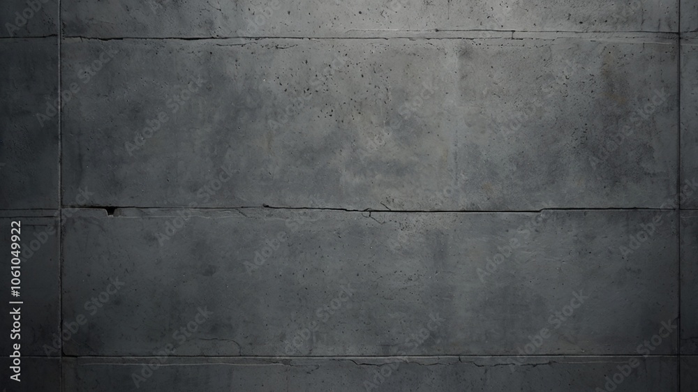 Fototapeta premium Grey, textured, concrete wall background with soft, ambient light creating a smooth, blurred effect, adding depth, subtle detail, and muted tones, conveying calmness, simplicity, elegance, and an indu