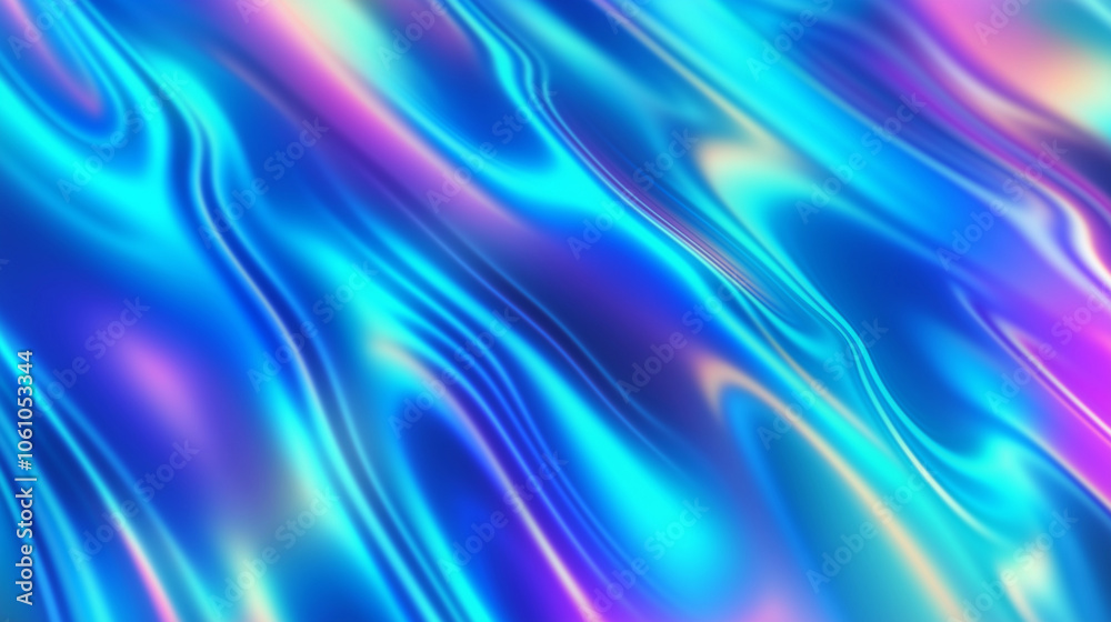 Fototapeta premium Abstract Blue Wavy Background