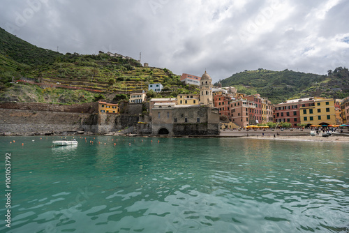 Vernazza, the forth town in Cinq terres of Italy photo