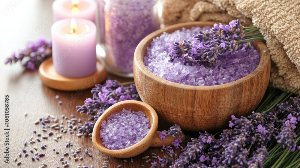 Soothing Lavender Spa Elements for Relaxation Soothing Lavender Spa Elements for Relaxation