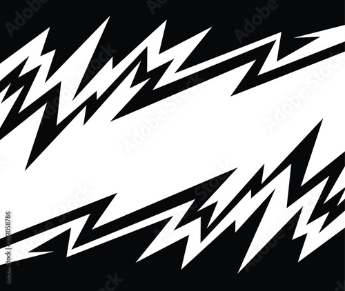 Abstract background with geometric spike line pattern and with some copy space area