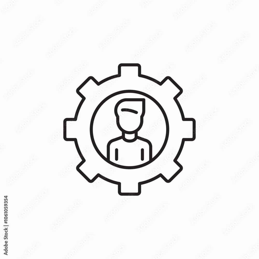 user configuration icon sign vector user configuration icon sign vector