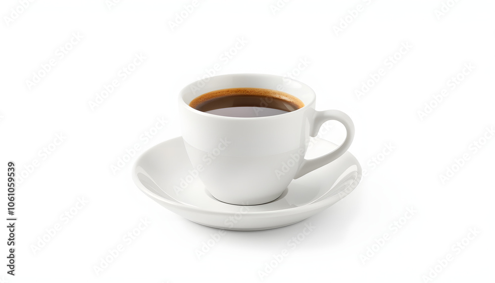 White ceramic coffee espresso cup with saucer, the mock up isolated with white highlights, png White ceramic coffee espresso cup with saucer, the mock up isolated with white highlights, png