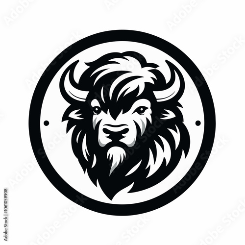 bison logo illustration