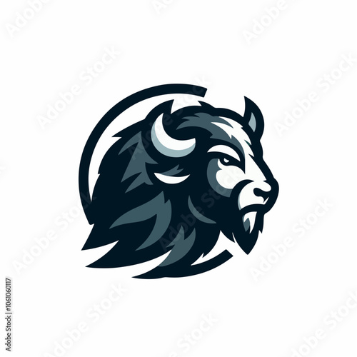 bison logo illustration