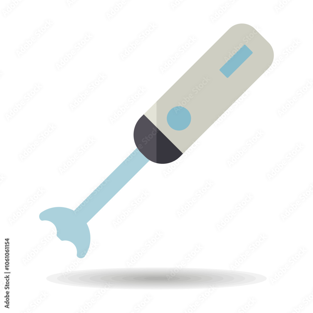 Hand blender vector icon. Kitchen appliance Hand blender vector icon. Kitchen appliance