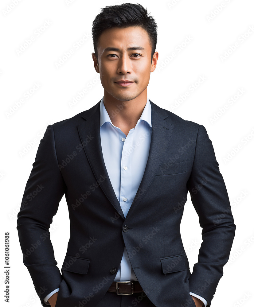 Confident Asian Businessman in Suit Portrait Professional Executive Success Confident Asian Businessman in Suit Portrait Professional Executive Success
