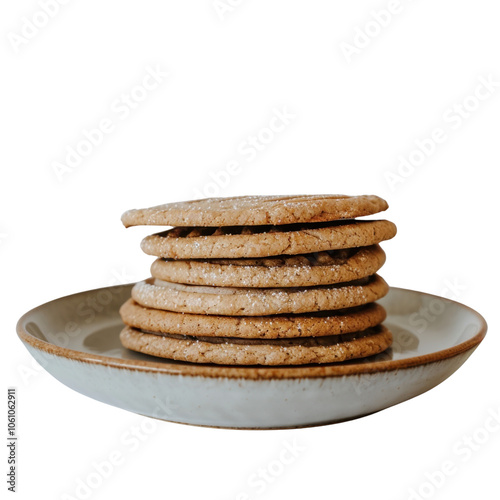 Wallpaper Mural Freshly Baked Cookies Stacked on a Plate Torontodigital.ca