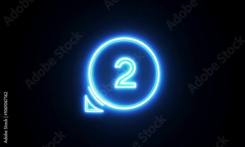 Wallpaper Mural Neon web search icon glowing black background animation Torontodigital.ca