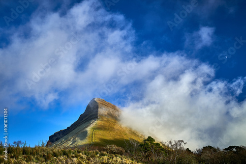 Benbulben mountain Co Sligo with clouds photo