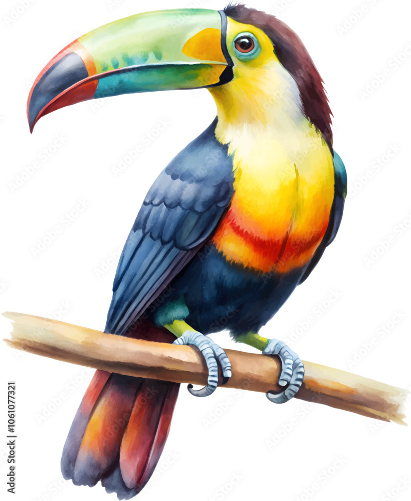 Obraz premium toucan isolated on white background