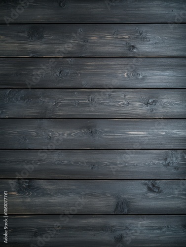Wallpaper Mural Dark wooden planks arranged horizontally in a warm indoor space Torontodigital.ca