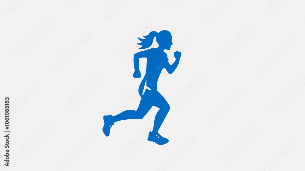Person Running Icon - An icon representing a person running. Person Running Icon - An icon representing a person running.