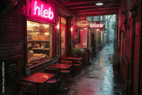 Neon sign bread (hleb)