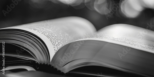Aged, worn book with yellowed pages and visible grain of wood.