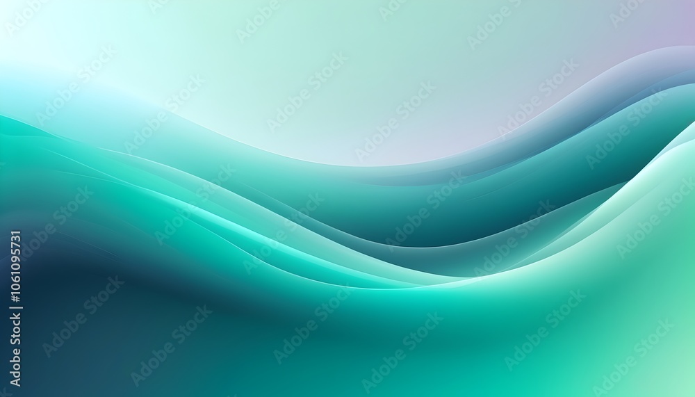 Fototapeta premium green-to-light gradient background for soothing visuals and calming user interfaces