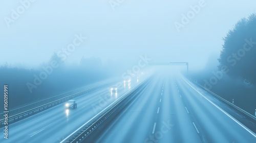 Misty Expressway: A Journey Through the Fog