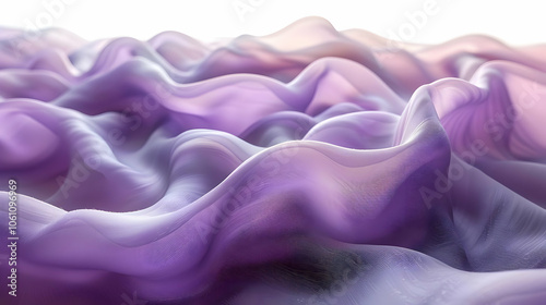 Abstract 3D Purple Wavy Background